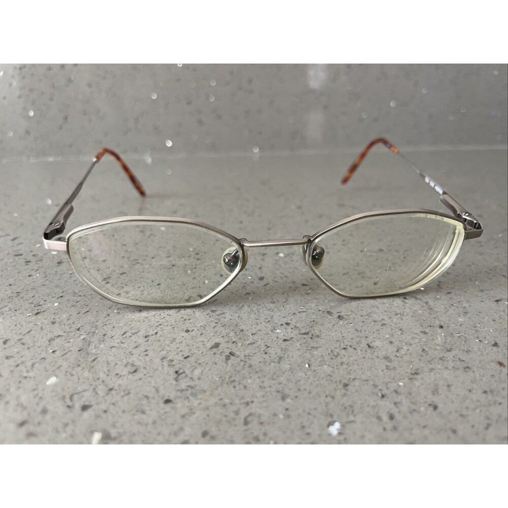 GUESS GU598 ABRN Light Brown Womens Geometric Full Rim Eyeglasses 47-18-135 B:29